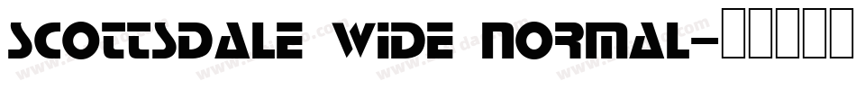 Scottsdale Wide Normal字体转换